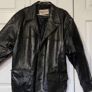 Black Leather Jacket for Men